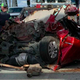 Image for article titled Nissan Altima Driver Survives Absurd Crash After Her Car Literally Folds Onto Itself Under A Big Rig